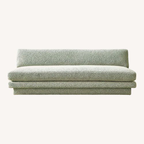 Used CB2 Natural Boucle Loveseat for sale on AptDeco
