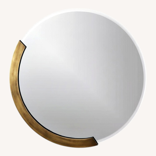 Used CB2 Gold Kit 24" Round Mirror for sale on AptDeco