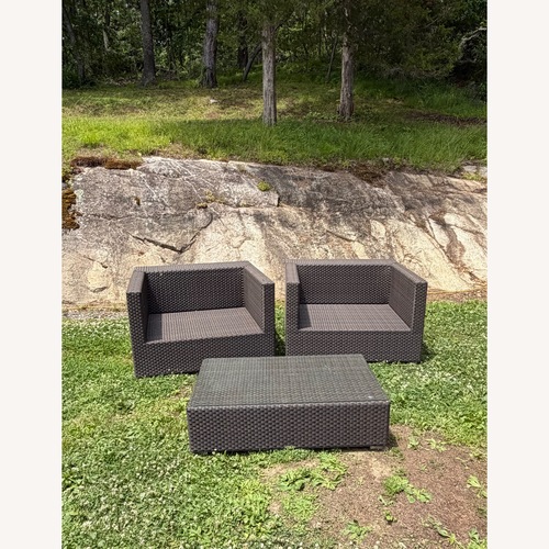 Used Dark Brown Aluminum Patio Furniture for sale on AptDeco