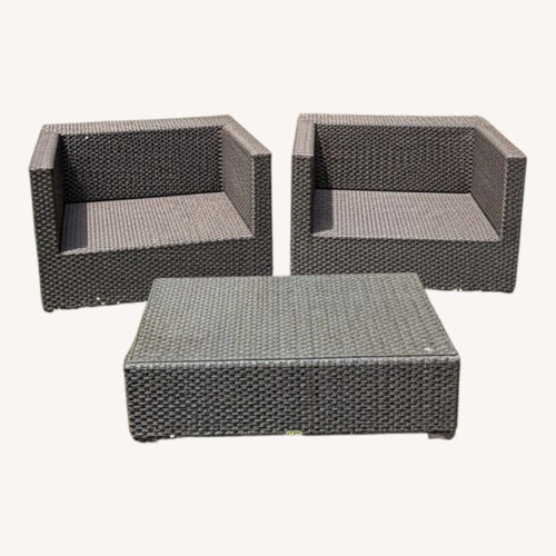 Used Dark Brown Aluminum Patio Furniture for sale on AptDeco