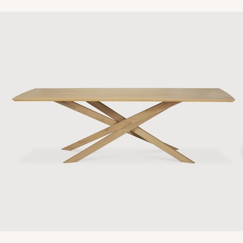 Used Ethnicraft Mikado Oak Wood Dining Table for sale on AptDeco