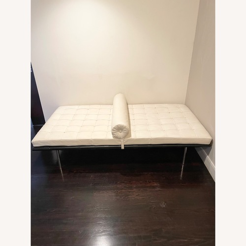 Used Vintage/Antique Finds White Leather Daybed for sale on AptDeco