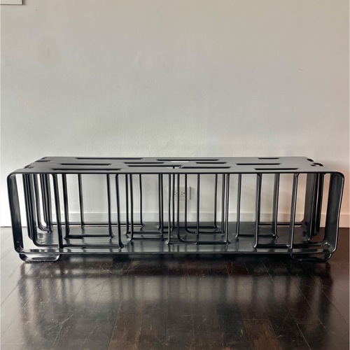 Used Vintage/Antique Black Metal Bench for sale on AptDeco