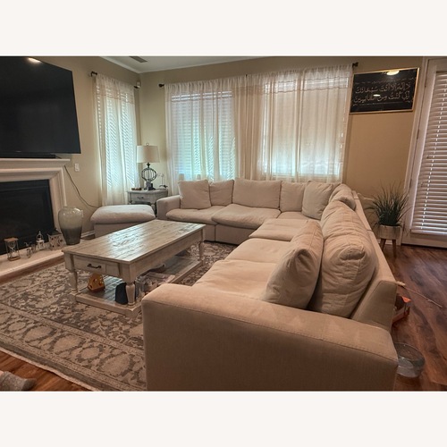 Used Large Cream/Beige Sectional Couch for sale on AptDeco