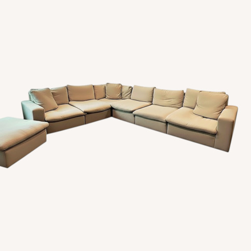 Used Large Cream/Beige Sectional Couch for sale on AptDeco