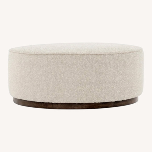 Used Lulu & Georgia 36" Aldora Round Ottoman for sale on AptDeco