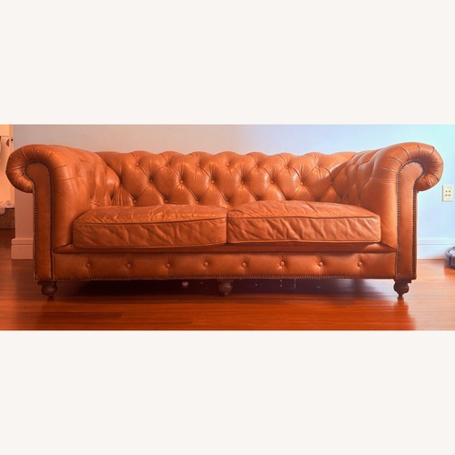Used Restoration Hardware Kensington Leather Sofa for sale on AptDeco
