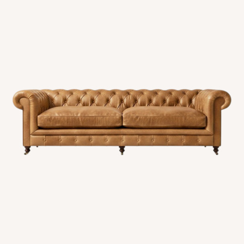 Used Restoration Hardware Kensington Leather Sofa for sale on AptDeco