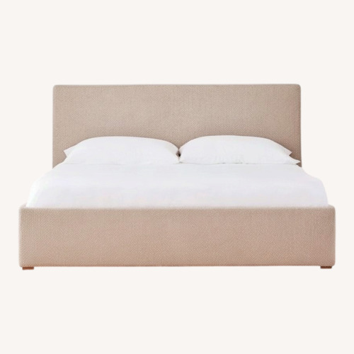 Used Jenni Kayne Natural Boucle Queen Bed for sale on AptDeco