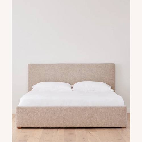 Used Jenni Kayne Natural Boucle Queen Bed for sale on AptDeco