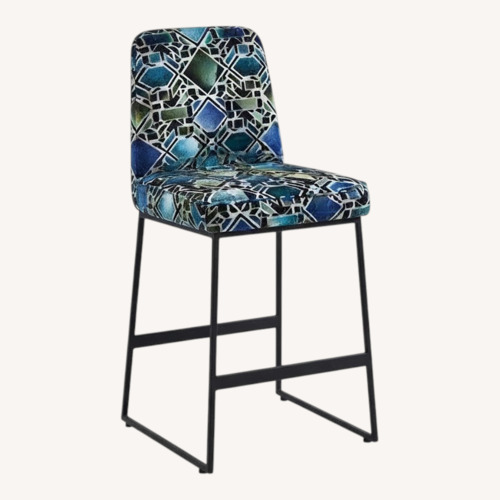 Used Elysian Blue Stool for sale on AptDeco