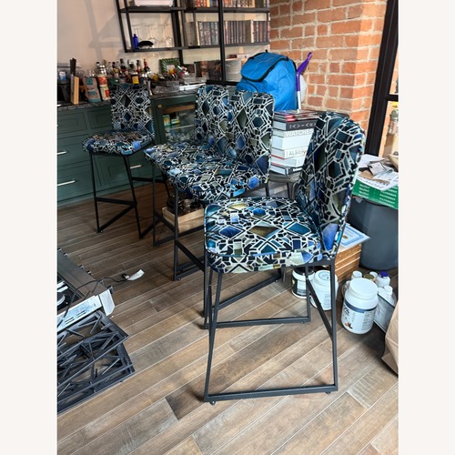 Used Elysian Blue Stool for sale on AptDeco