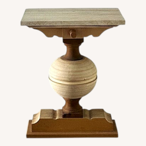 Used Eclectic Neo-Classical Travertine Top Console for sale on AptDeco