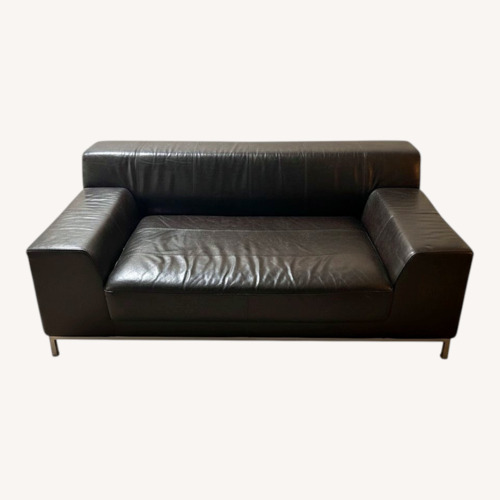 Used Black Leather/Faux Leather Sofa Set for sale on AptDeco