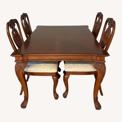 Used Large Dining Table With 4 Chairs  for sale on AptDeco