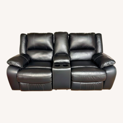 Used Ashley Furniture Black Loveseat for sale on AptDeco