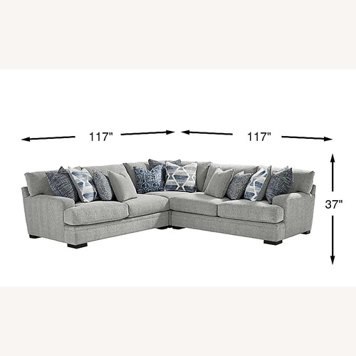 Used Cindy Crawford Home Bedford Park 3 Piece Sectional for sale on AptDeco
