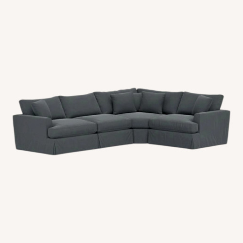 Used Pottery Barn Sullivan 4-Piece Performance Graphite Sectional for sale on AptDeco
