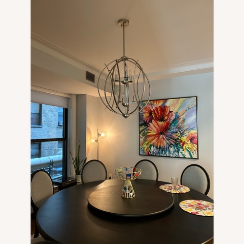 Used Lamps Plus Natural Metal Ceiling Lamp for sale on AptDeco