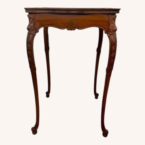 Used French Provincial Tall Square Side Table for sale on AptDeco