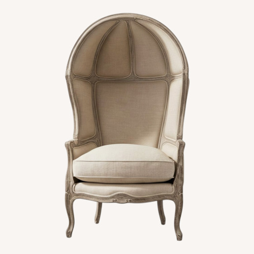 Used Restoration Hardware Belgian Linen Armchair for sale on AptDeco