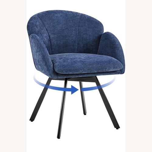Used Amazon Navy Blue Accent Chair for sale on AptDeco