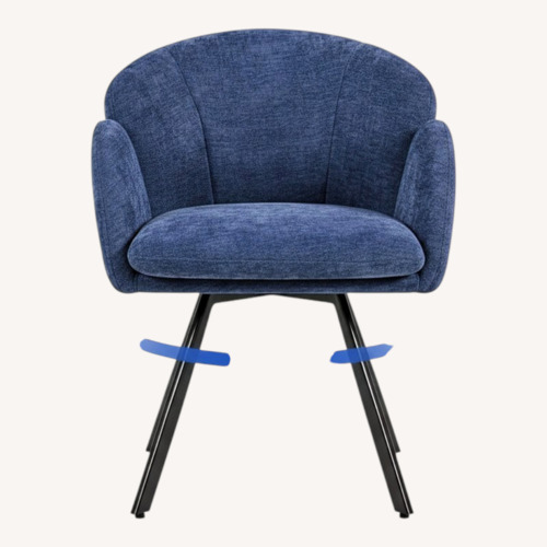 Used Amazon Navy Blue Accent Chair for sale on AptDeco