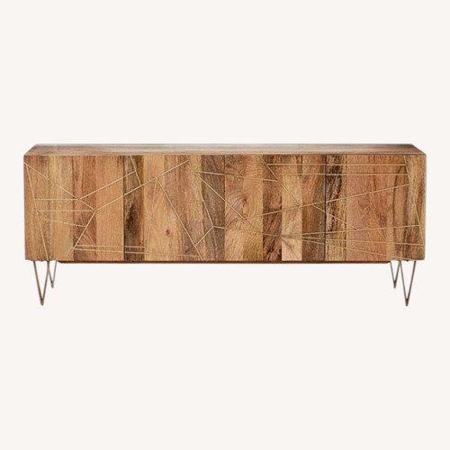 Used West Elm Roar + Rabbit Geo Inlay Media Console for sale on AptDeco