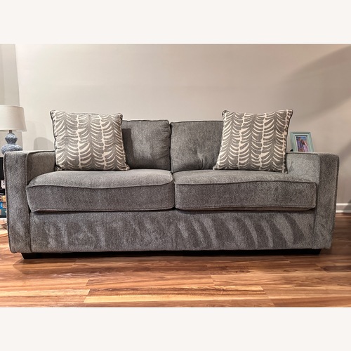 Used Bob's Discount Furniture Light Gray 2 Seater Sofa for sale on AptDeco