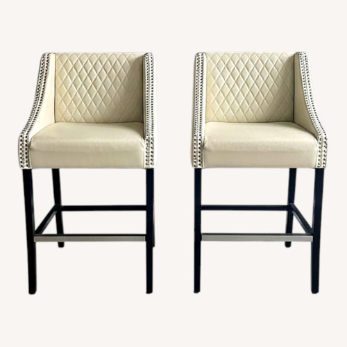 Used Faux Leather Stool for sale on AptDeco