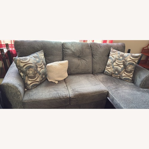 Used Blue Sofa with Movable Sectional for sale on AptDeco