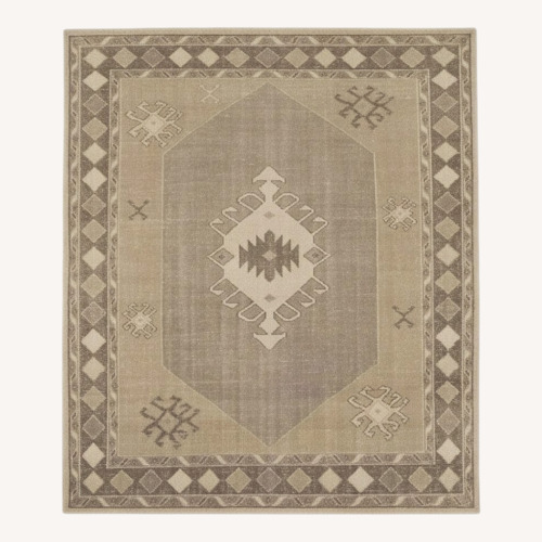 Used Four Hands Light Gray Wool Area Rug 8' x 10' for sale on AptDeco