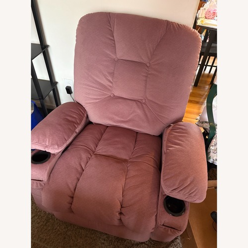 Used Pink Fabric Recliner  for sale on AptDeco