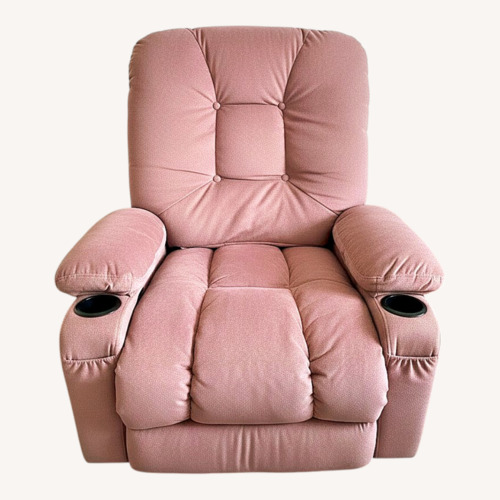 Used Pink Fabric Recliner  for sale on AptDeco