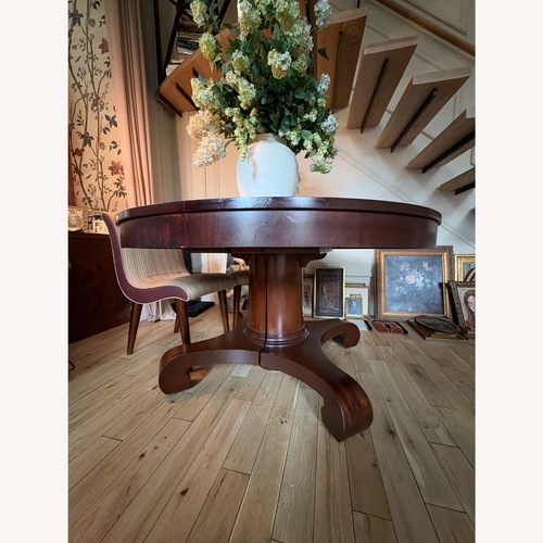 Used Art Deco Chairs & 54” Mahogany Table for sale on AptDeco