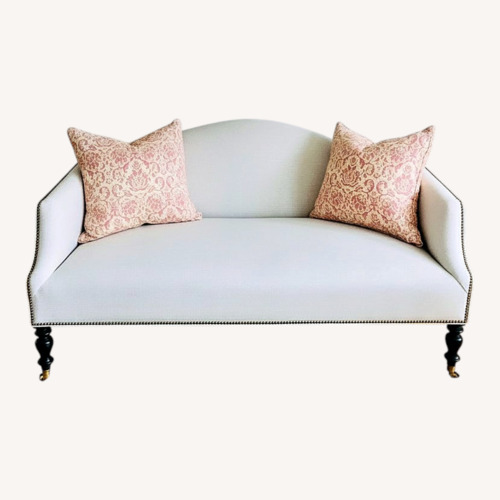 Used Custom English Style Upholstered Settee for sale on AptDeco