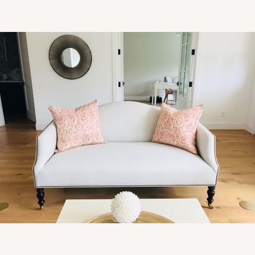 Used Custom English Style Upholstered Settee for sale on AptDeco