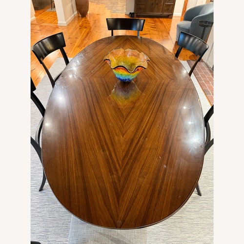 Used Arhaus Oval Dining Table Set – 6 Chairs (Single Owner) for sale on AptDeco