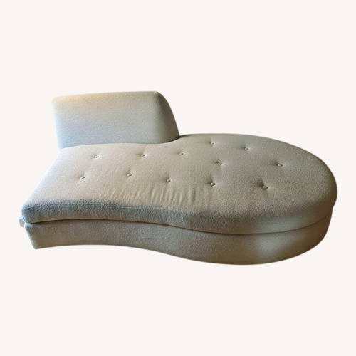 Used Crate & Barrel White 1 Piece Sectional for sale on AptDeco