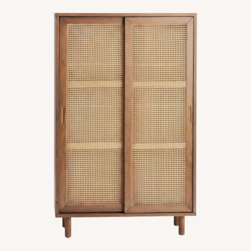 Used World Markte Gustav Tall Vintage Acorn & Cane Bookshelf for sale on AptDeco