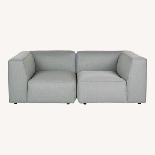 Used Article Solae Dark Gray Fabric 2 Piece Sectional for sale on AptDeco