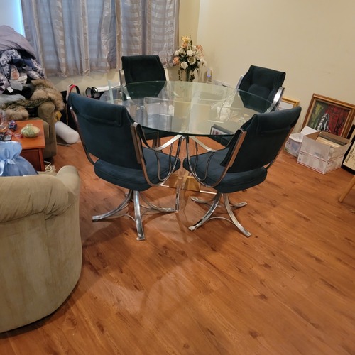 Used Green Glass Dining Sets for sale on AptDeco