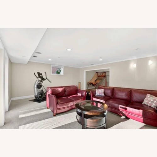 Used Dark Brown Wood Coffee Table and End Table for sale on AptDeco
