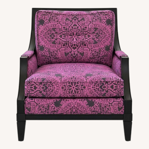 Used Magenta & Black Statement Armchair for sale on AptDeco