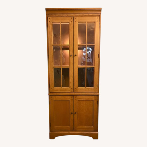 Used Hooker Lighted Dining Cabinet for sale on AptDeco