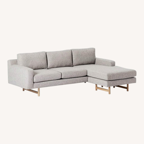Used West Elm Light Gray 3+ Piece Sectional for sale on AptDeco