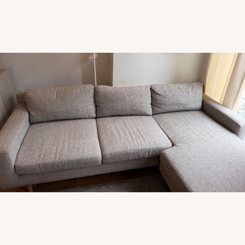 Used West Elm Light Gray 3+ Piece Sectional for sale on AptDeco