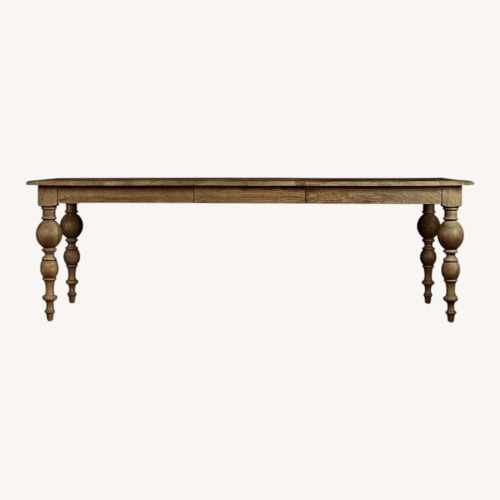 Used Restoration Hardware Dark Brown Wood Dining Table for sale on AptDeco