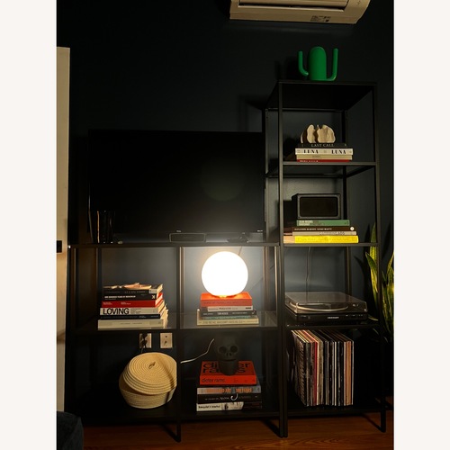Used IKEA Vittsjso Metal&Glass Shelves for sale on AptDeco