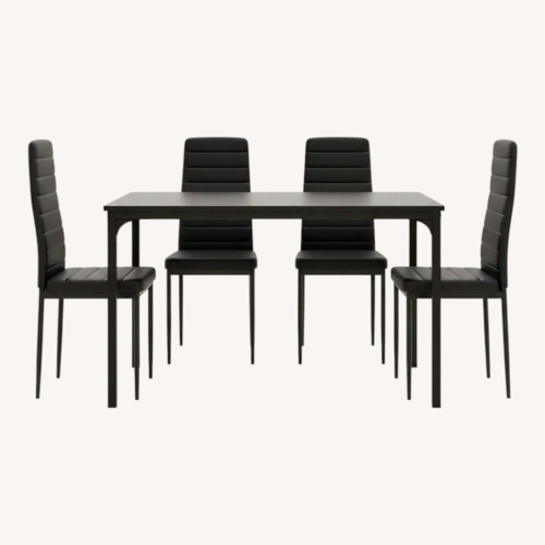 Used Walmart Dining Table + 4 Chairs Aiho 5-Piece Set for sale on AptDeco